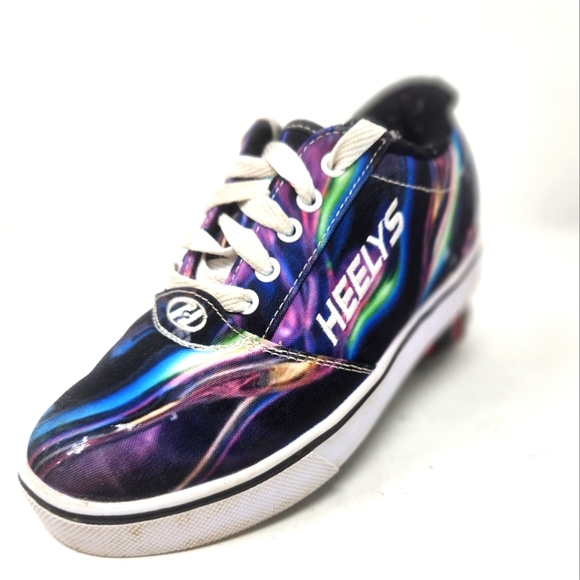 Heelys Multicolor Roller Shoes YOUTH size 4 - Picture 1 of 10